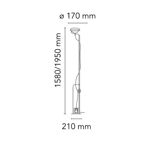 Flos - Toio Dimmerabile lampada iconica Castiglioni