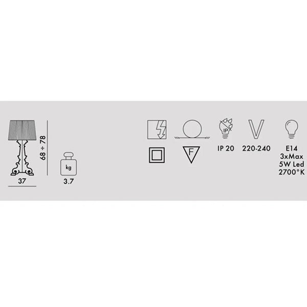 Kartell - Bourgie Nera Lucida