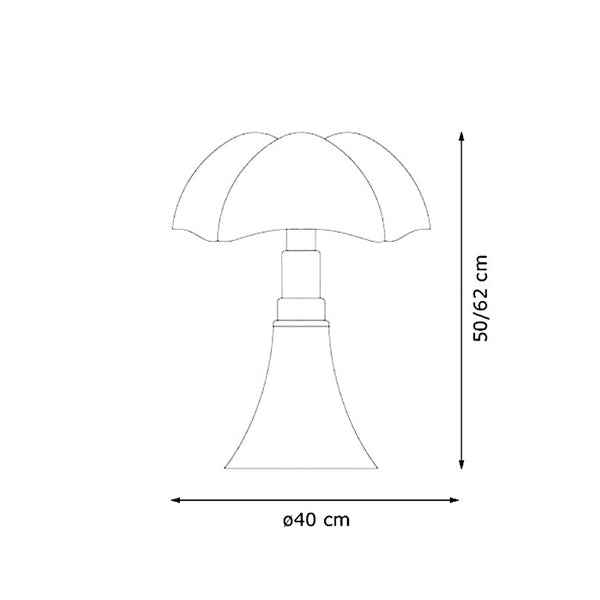 Martinelli Luce - Pipistrello MEDIO Design iconico Gae Aulenti