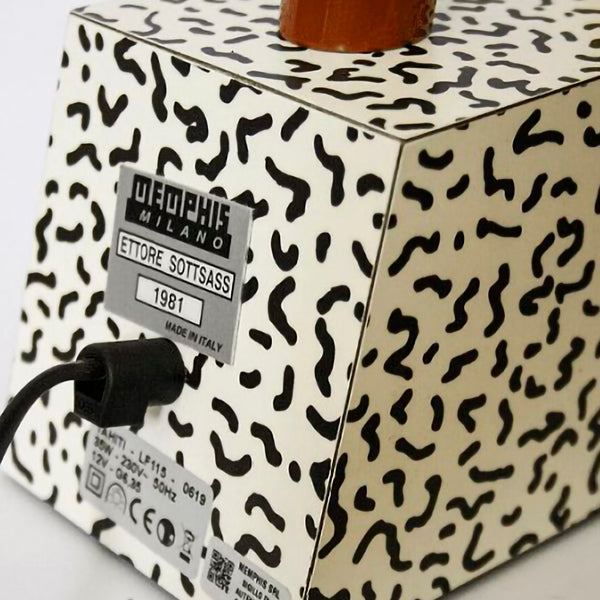Lámpara de mesa Memphis Tahiti - Diseño único de Ettore Sottsass