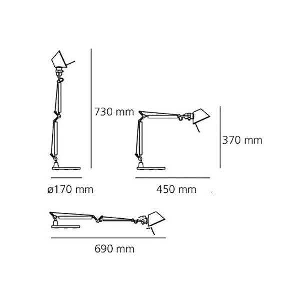 Artemide - Tolomeo MICRO lampada da tavolo led