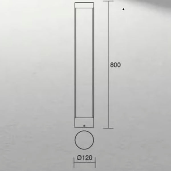 Aspen tonda Grande di ISYLUCE – Palina da Giardino LED 15W, H 800 mm, Luce Morbida 3000K, IP54