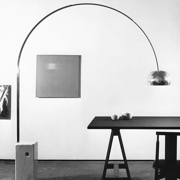 Lámpara de pie Flos Arco - Diseño icónico de Achille y Pier Giacomo Castiglioni