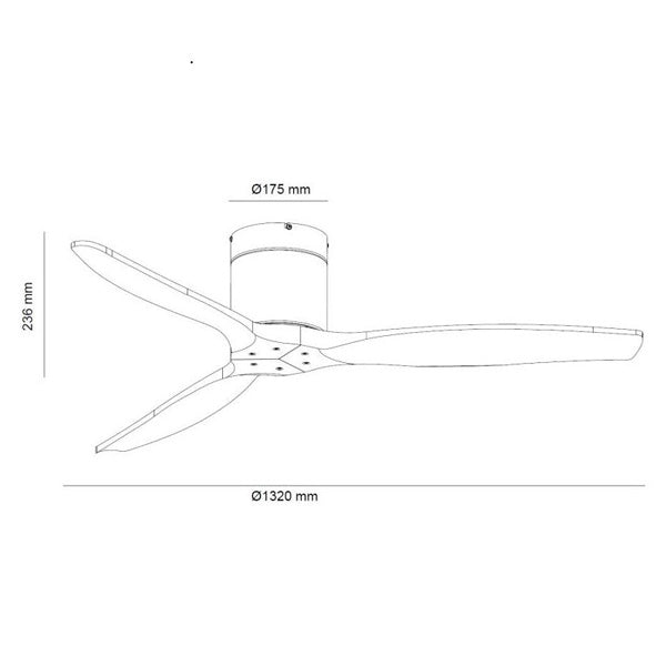 Ventilatore di design con luce LED e pale in legno massello – Eleganza, Comfort e Silenzio in un unico oggetto