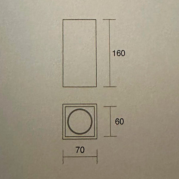 Applique da Parete Doppia Emissione in Gesso Verniciabile 830 – ISYLUCE | Design Moderno a Luce Su e Giù