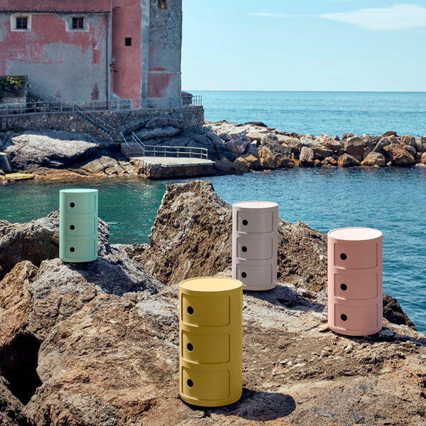 Componibili Bio by Kartell – Mesitas de noche Contenedores modulares de bioplástico