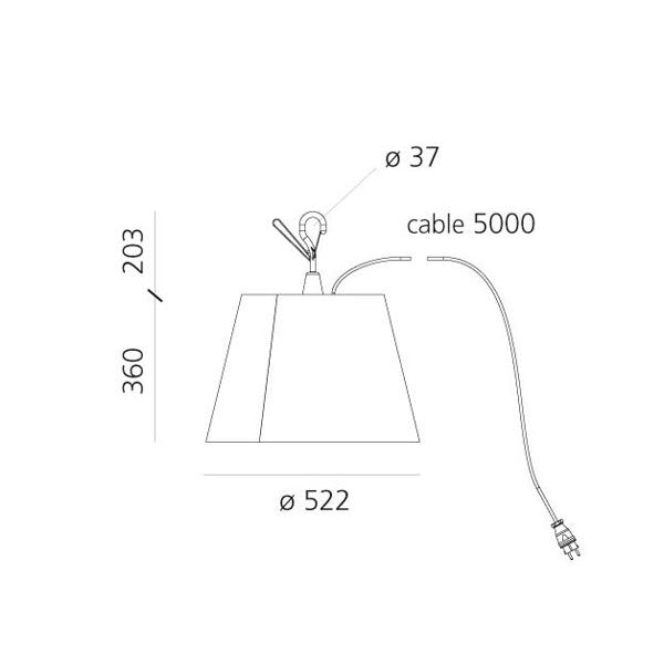 Artemide - Tolomeo Paralume Outdoor Hook: L'icona del design diventa nomade e leggera
