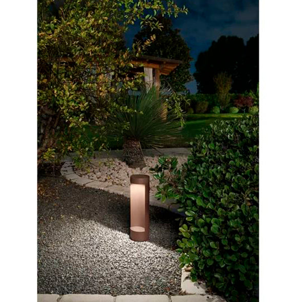 Aspen tonda di ISYLUCE – Palina da Giardino LED 15W, H 400 mm, Luce Morbida 3000K, IP54