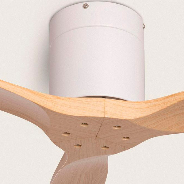Ventilatore di design con luce LED e pale in legno massello – Eleganza, Comfort e Silenzio in un unico oggetto