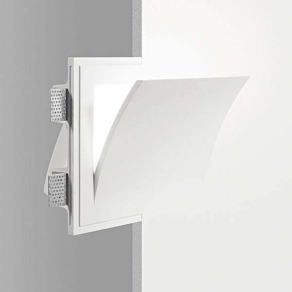 Applique da Incasso Totale in Gesso Verniciabile 845 – ISYLUCE | Luce Indiretta e Design Architettonico