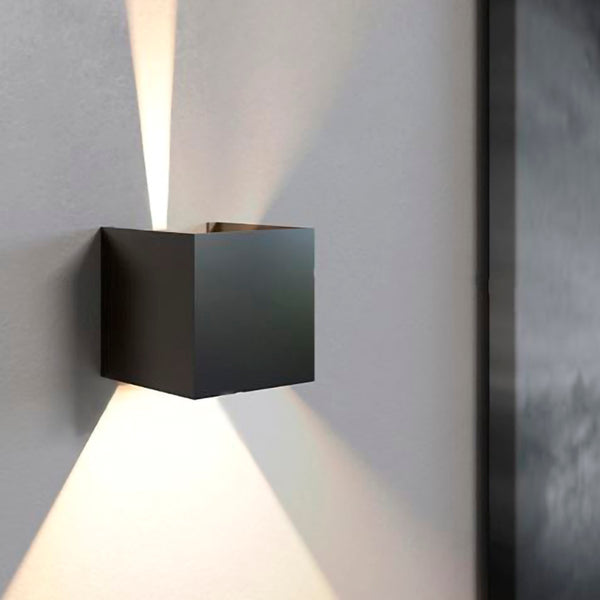 ISYLUCE Cubo 16 V – Applique da Esterno a Doppia Emissione, LED , Alluminio, 4 Colori