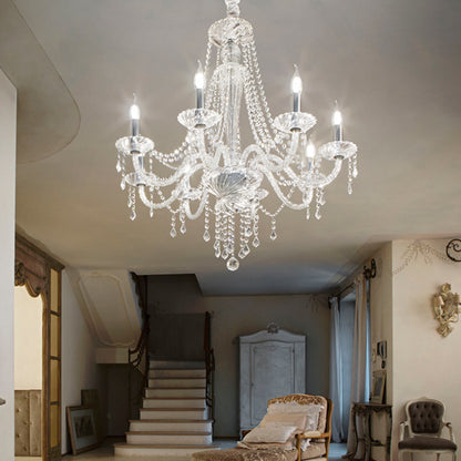 Idea Lux - Amadeus lampada a sospensione in vetro soffiato stile classico