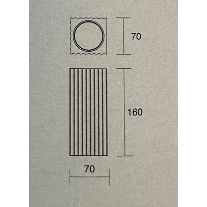 Applique da Parete Doppia Emissione in Gesso Verniciabile 855 – ISYLUCE | Design Moderno a Luce Su e Giù