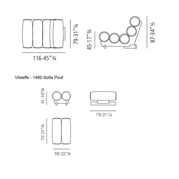 Vibieffe - Poltrona Sofia 1480 design Gianluigi Landoni