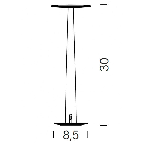 Nemo Portofino Marble – Lampada da Tavolo Ricaricabile in Marmo