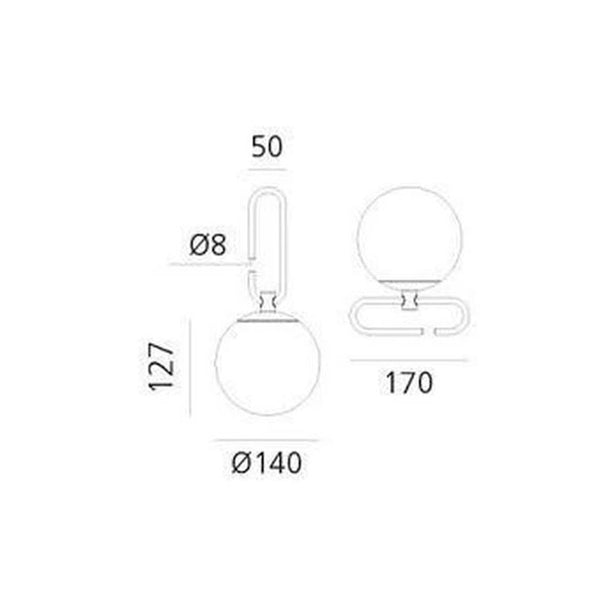 Artemide - NH 1217 lampada da appoggio