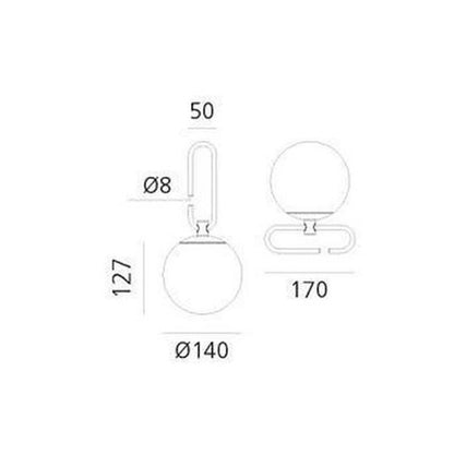 Artemide - NH 1217 lampada da appoggio