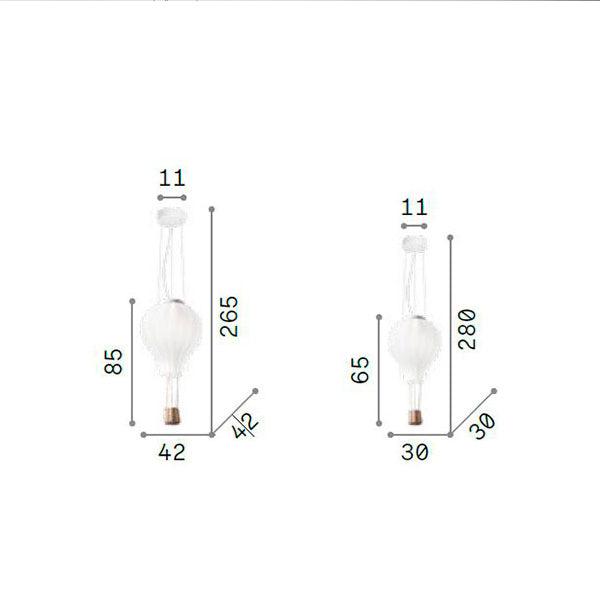 Idea Lux - Mongolfiera lampada per bambini