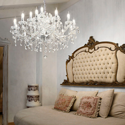 Idea Lux - Napoleon sospensione in stile classico vetro soffiato