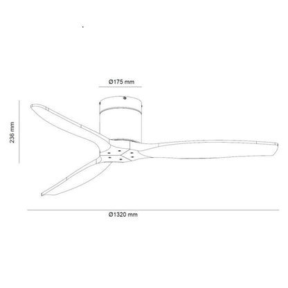 Ventilatore di design con luce LED e pale in legno massello – Eleganza, Comfort e Silenzio in un unico oggetto