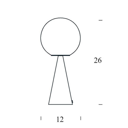 Lámpara de mesa Bilia Mini de FontanaArte - Diseño icónico de Gio Ponti