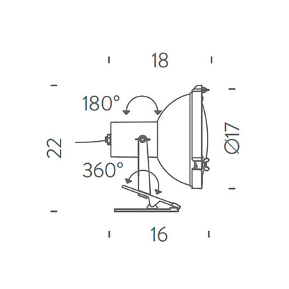 Nemo - PROYECTOR 165 PINZA CLIP