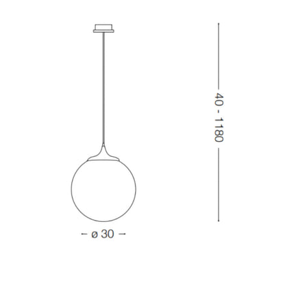 Idea Lux - Boa lampada a sospensione moderna
