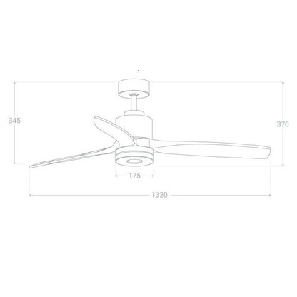 Ventilatore di design con luce LED e pale in legno massello – Eleganza, Comfort e Silenzio in un unico oggetto