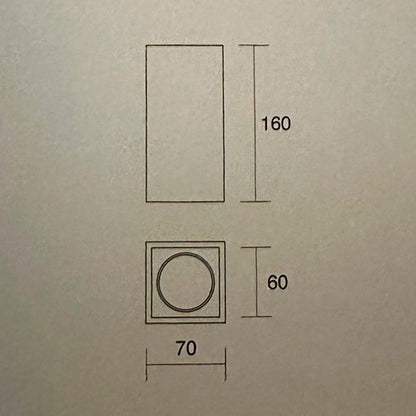 Applique da Parete Doppia Emissione in Gesso Verniciabile 830 – ISYLUCE | Design Moderno a Luce Su e Giù