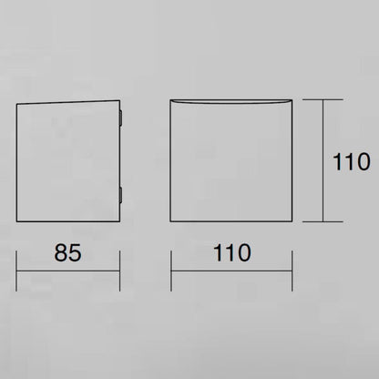 Faretto da Esterno a Parete con Emissione Verso il Basso 323 - 322 – Isyluce | Eleganza e Protezione IP54