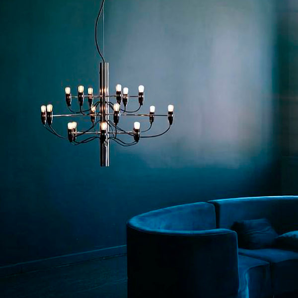 Flos - 2097 lampada a sospensione 18 luci designer Gino Sarfatti