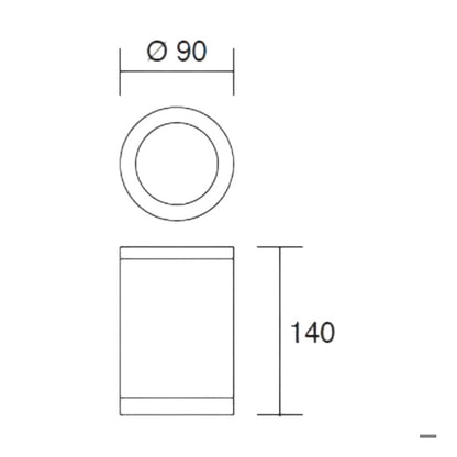 Faretto da Esterno per Soffitto 318 - 319 – Isyluce | Design Compatto, Eleganza e Protezione IP54