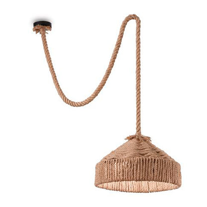 Idea Lux - Canapa Sospensione con paralume in canapa