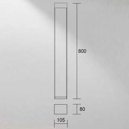 Aspen quadra Grande di ISYLUCE – Palina da Giardino LED 15W, H 800 mm, Luce Morbida 3000K, IP54