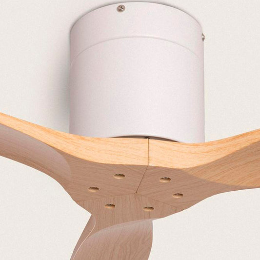 Ventilatore di design con luce LED e pale in legno massello – Eleganza, Comfort e Silenzio in un unico oggetto