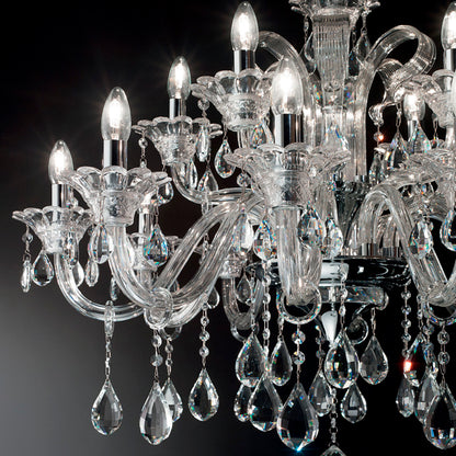 Idea Lux - Colossal sospensione in vetro soffiato stile classico