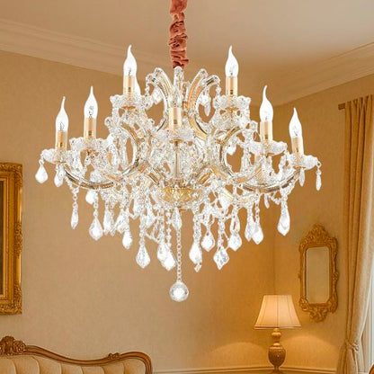 Idea Lux - Napoleon sospensione in stile classico vetro soffiato