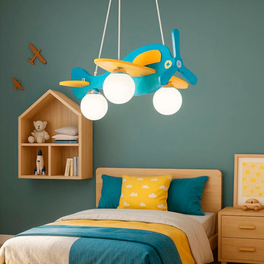 Idea Lux - Avion Lampada a sospensione per Bambini