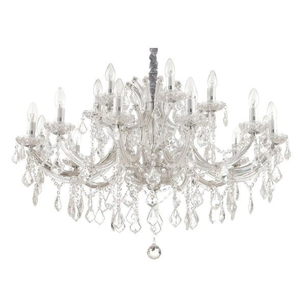 Idea Lux - Napoleon sospensione in stile classico vetro soffiato