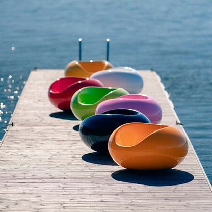 Sillón Eero Aarnio Pastil: diseño futurista y comodidad atemporal