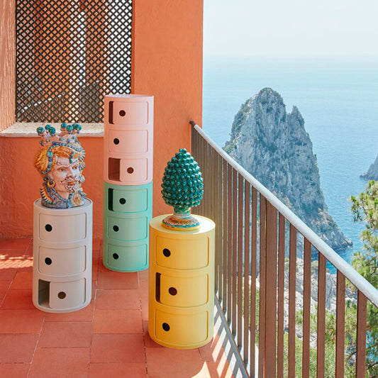 Componibili Bio by Kartell – Mesitas de noche Contenedores modulares de bioplástico