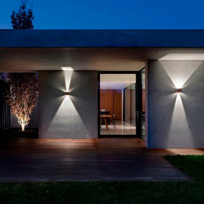 ISYLUCE Cubo 16 V – Applique da Esterno a Doppia Emissione, LED , Alluminio, 4 Colori