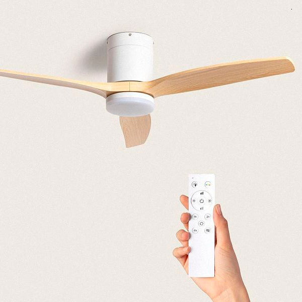 Ventilatore di design con luce LED e pale in legno massello – Eleganza, Comfort e Silenzio in un unico oggetto