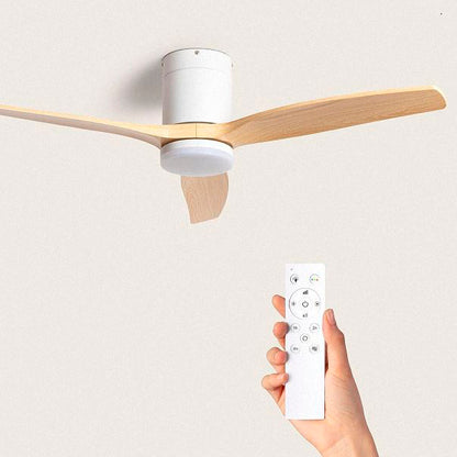 Ventilatore di design con luce LED e pale in legno massello – Eleganza, Comfort e Silenzio in un unico oggetto
