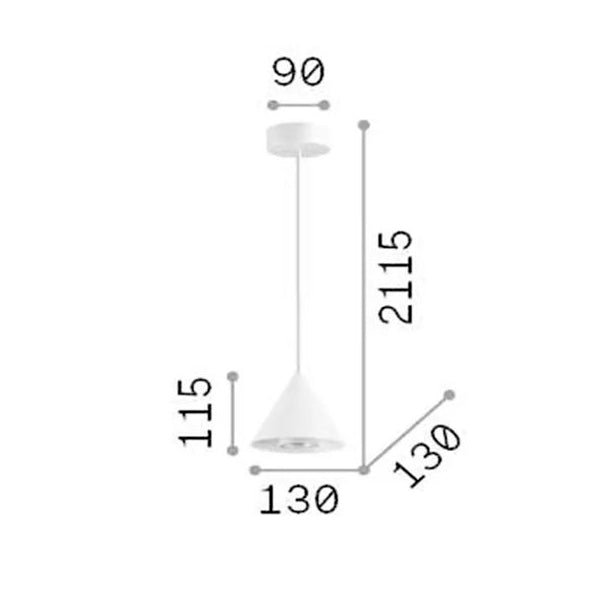 Idea Lux - A Line lampada a sospensione Moderna e lineare