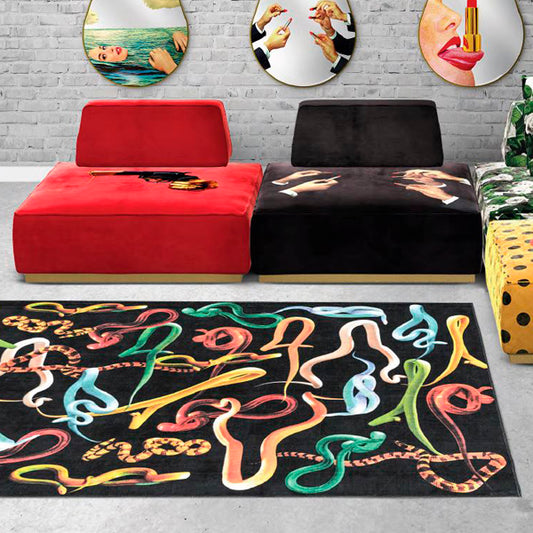 Seletti - Tappeto serpenti TOILETPAPER HOME