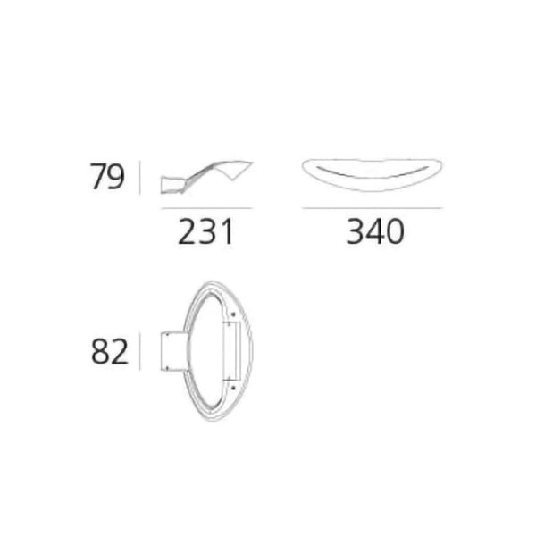 Artemide - Mesmeri applique potentissima 28 W