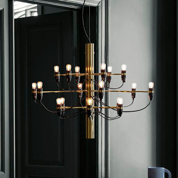 Flos - 2097 lampada a sospensione 18 luci designer Gino Sarfatti