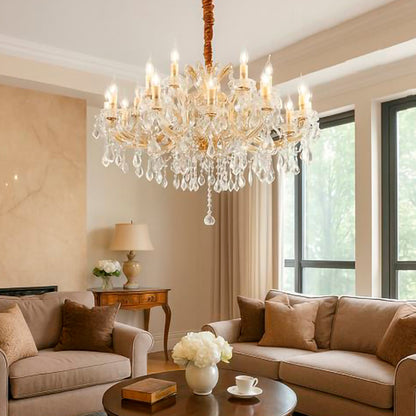 Idea Lux - Napoleon sospensione in stile classico vetro soffiato