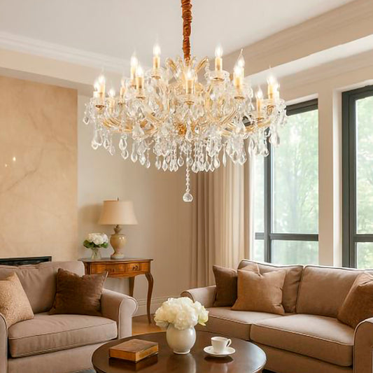 Idea Lux - Napoleon sospensione in stile classico vetro soffiato